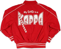 Big Boy Kappa Alpha Psi Future Kappa Divine 9 Kids Twill Jacket [Crimson Red]