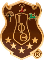 Iota Phi Theta 3D Shield Lapel Pin [Gold]