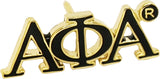 Alpha Phi Alpha Classic 3-Letter Lapel Pin [Black]