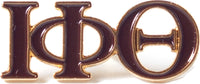Iota Phi Theta Classic 3-Letter Lapel Pin [Brown]