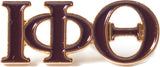 Iota Phi Theta Classic 3-Letter Lapel Pin [Brown]