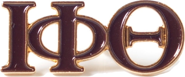 Iota Phi Theta Classic 3-Letter Lapel Pin [Brown]