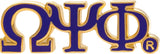 Omega Psi Phi Classic 3-Letter Lapel Pin [Purple]