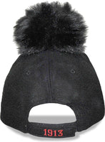 Big Boy Delta Sigma Theta Divine 9 S148 Pom Pom Ladies Cap [Black]
