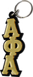 Alpha Phi Alpha Vertical Key Chain [Black/Gold]