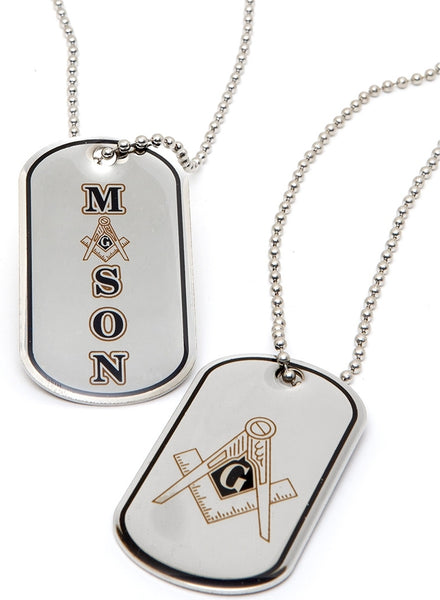 Mason Epoxy Coated Dog Tag [Silver]