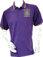 Buffalo Dallas Omega Psi Phi Polo Shirt [Short Sleeve - Purple]