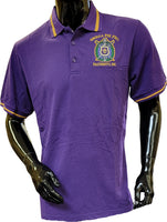 Buffalo Dallas Omega Psi Phi Polo Shirt [Purple - Short Sleeve]