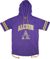 Big Boy Alcorn State Braves Ladies Hoodie Tee [Purple]
