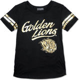 Big Boy Arkansas at Pine Bluff Golden Lions S2 Ladies Jersey Tee [Black]