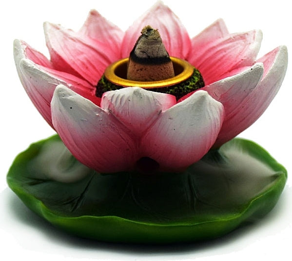 Mini Lotus Backflow Cone Burner [Pink]