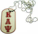 Kappa Alpha Psi Epoxy Coated Dog Tag [Silver]