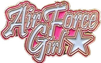 Eagle Crest Air Force Girl Star Lapel Pin [Pink]