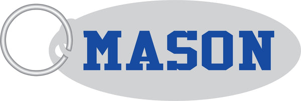 Mason Oval Key Chain [Silver/Blue]