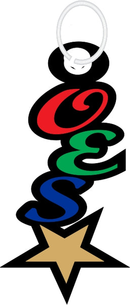 Eastern Star Vertical Key Chain [Black]