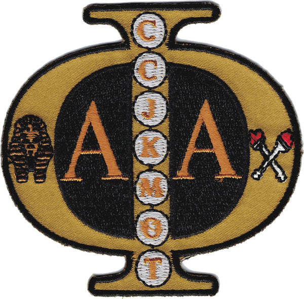 Alpha Phi Alpha Swag Series Tackle Twill Iron-On Patch [Black]