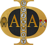 Alpha Phi Alpha Swag Series Tackle Twill Iron-On Patch [Black]