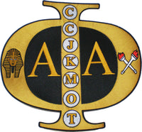 Alpha Phi Alpha Swag Series Tackle Twill Iron-On Patch [Black]