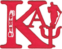 Kappa Alpha Psi Swag Series Tackle Twill Iron-On Patch [Red]