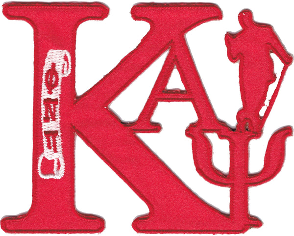 Kappa Alpha Psi Swag Series Tackle Twill Iron-On Patch [Red]