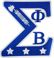 Phi Beta Sigma Swag Series Tackle Twill Iron-On Patch [Royal Blue]