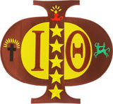 Iota Phi Theta Swag Series Tackle Twill Iron-On Patch [Brown]