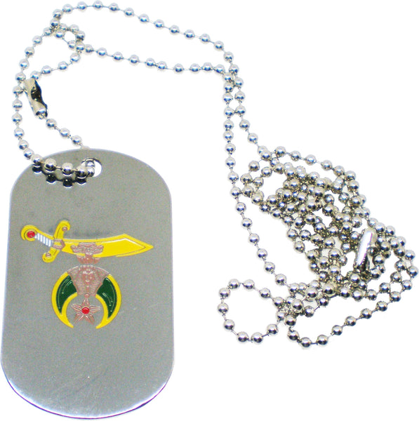 Shriner Double Sided Dog Tag [Silver]