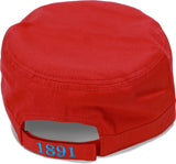 Big Boy Delaware State Hornets S145 Captains Cadet Cap [Red]