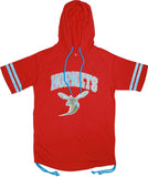 Big Boy Delaware State Hornets Ladies Hoodie Tee [Red]