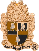 Alpha Phi Alpha 3D Shield Lapel Pin [Gold]