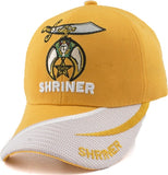 Shriner Sword Micro Mesh Bill Mens Cap [Gold]