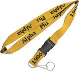 Alpha Phi Alpha Classic Woven Embroidered Lanyard [Old Gold]