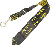 Alpha Phi Alpha Classic Woven Embroidered Lanyard [Black]