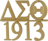 Delta Sigma Theta 1913 Chapter Bar Lapel Pin [Gold]
