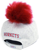 Big Boy Delaware State Hornets S148 Ladies Pom Pom Cap [Grey]