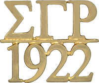 Sigma Gamma Rho 1922 Chapter Bar Lapel Pin [Gold]