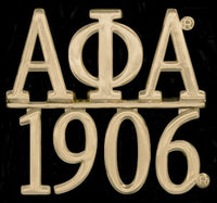 Alpha Phi Alpha 1906 Chapter Bar Lapel Pin [Gold]