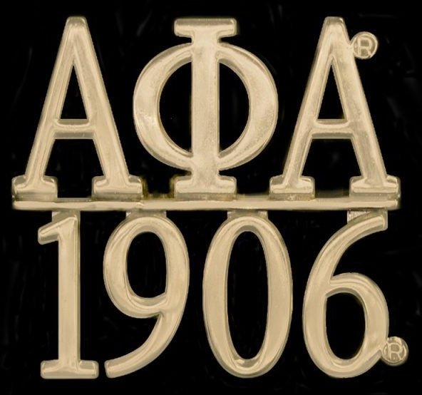 Alpha Phi Alpha 1906 Chapter Bar Lapel Pin [Gold]