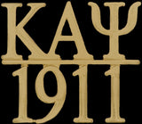 Kappa Alpha Psi 1911 Chapter Bar Lapel Pin [Gold]