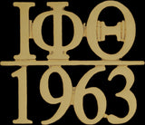 Iota Phi Theta 1963 Chapter Bar Lapel Pin [Gold]