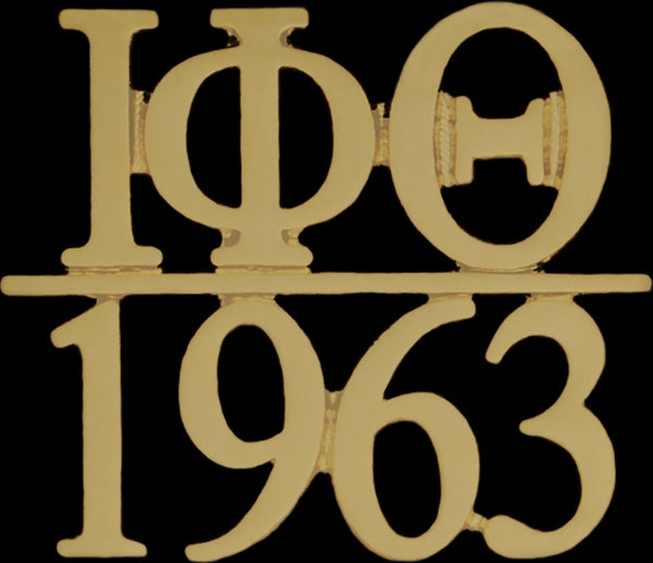Iota Phi Theta 1963 Chapter Bar Lapel Pin [Gold]
