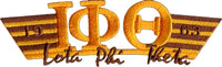 Iota Phi Theta 2-Tone 3-N-1 Wing Design Iron-On Patch [Gold]