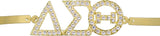 Delta Sigma Theta Austrian Crystal Bracelet [Gold]