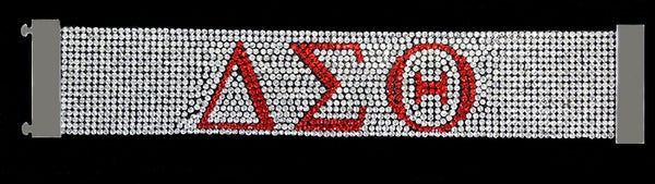 Delta Sigma Theta Austrian Crystal Bracelet [Silver]