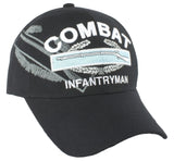 Combat Infantryman Badge CIB Shadow Mens Cap [Baseball Cap - Black]