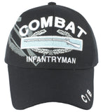 Combat Infantryman Badge CIB Shadow Mens Cap [Baseball Cap - Black]