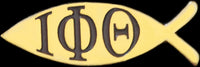 Iota Phi Theta Fish Lapel Pin [Gold]