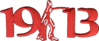 Delta Sigma Theta 1913 Lady Fortitude Mascot Iron-On Patch [Red]