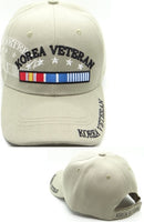 Korea Veteran Stars & Ribbons Shadow Mens Cap [Beige/Black]