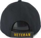 Disabled Navy Veteran Shadow On Bill Mens Cap [Black]